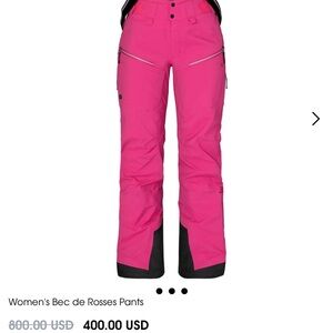 Stylish Pink Women's Skii Pants